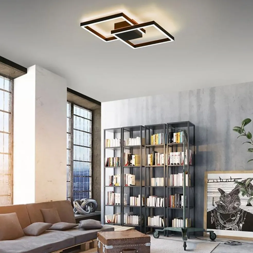 Store Straluma Plafondlamp Q-Marko smart vierk.zwart rgb/cct