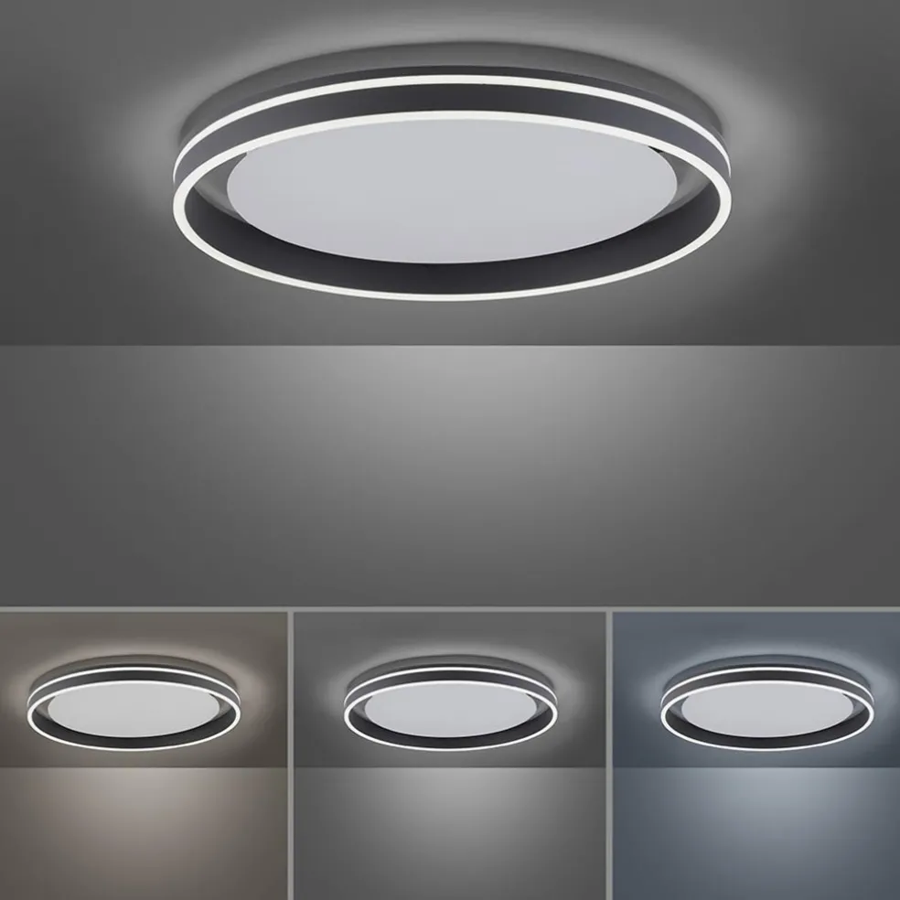 Online Straluma Plafondlamp Q-Vito 59 zwart smart+remote