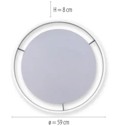 Online Straluma Plafondlamp Q-Vito 59 zwart smart+remote
