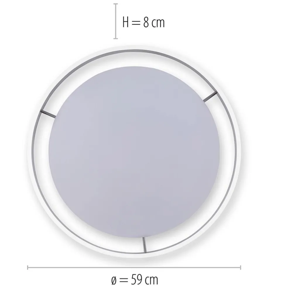 Online Straluma Plafondlamp Q-Vito 59 zwart smart+remote