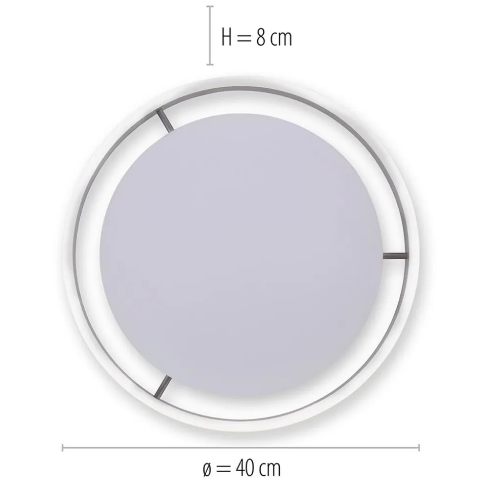 Outlet Straluma Plafondlamp Q-Vito 40 zwart smart+remote