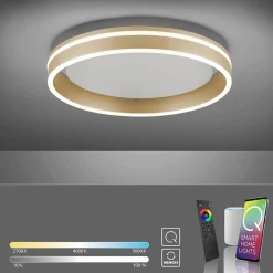 Online Straluma Plafondlamp Q-Vito 40cm matgoud smart + remote