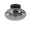 Shop Straluma Plafondlamp Reflexion zwart+smoke glas