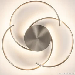 Outlet Straluma Plafondlamp Reverso nikkel 3-switchdim