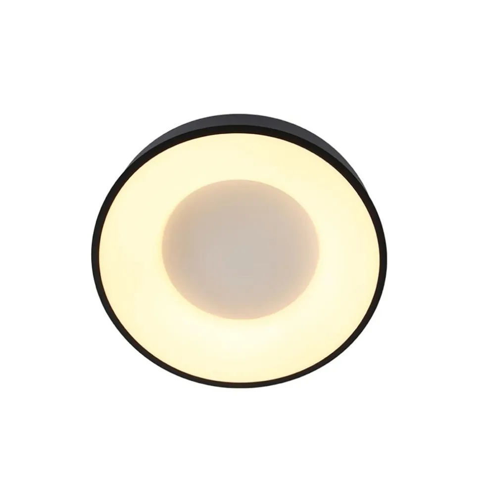 Fashion Straluma Plafondlamp Ringlede zwart