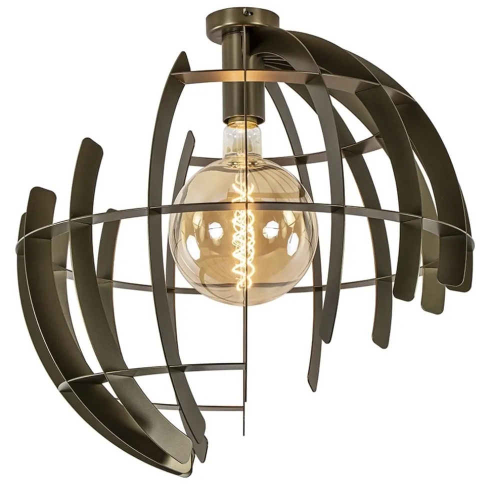 Online Straluma Plafondlamp Terra 60 oud messing