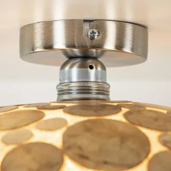 Fashion Straluma Plafondlamp Ufo goud schelpen 40cm