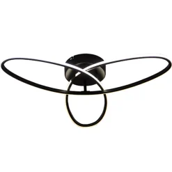 Cheap Straluma Plafondlamp 3-v eclips zwart 3-st.dimb.