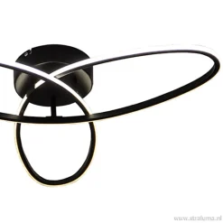 Cheap Straluma Plafondlamp 3-v eclips zwart 3-st.dimb.