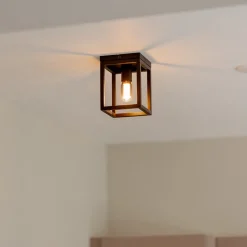 Hot Straluma Plafondlamp vierkant frame klein zwart