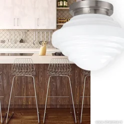 Best Straluma Plafondlamp York art deco opaal glas