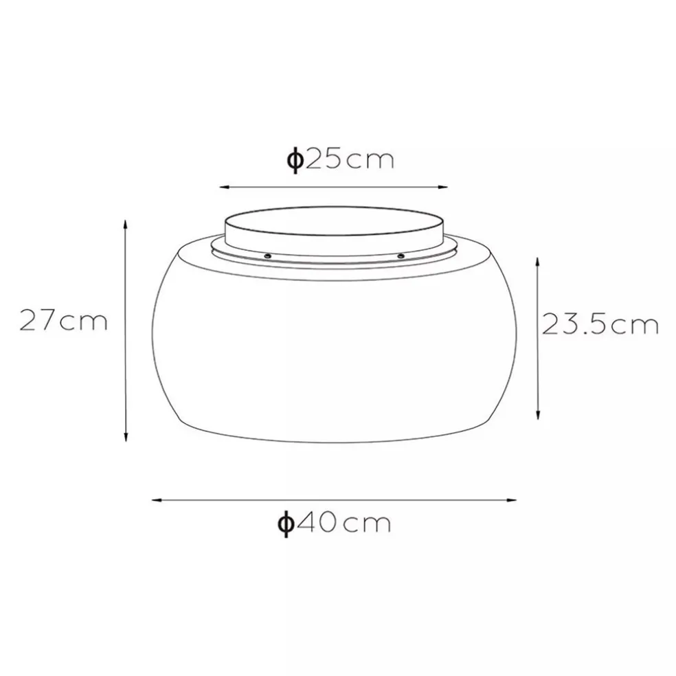 Best Sale Straluma Plafondlamp zwart + smoke glas 40cm