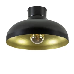 Flash Sale Straluma Plafondlamp zwart met gouden binnenkant