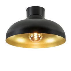 Flash Sale Straluma Plafondlamp zwart met gouden binnenkant