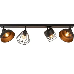 Sale Straluma Plafondlamp zwart met verschillende kappen