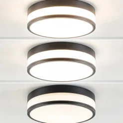 Clearance Straluma Plafondlamp zwart opaal glas 3-step dim