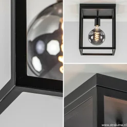 Cheap Straluma Plafondlamp zwart open frame