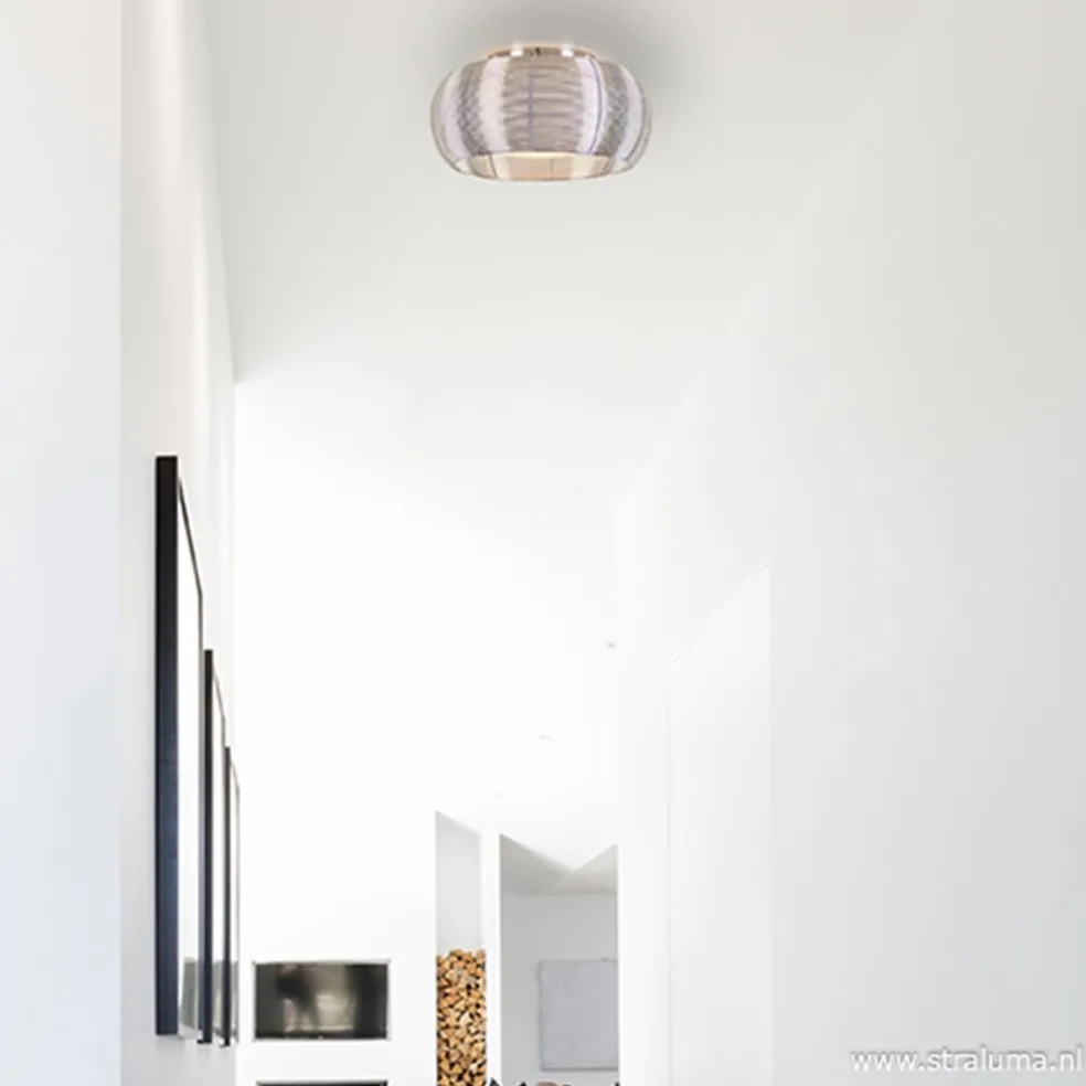 Cheap Straluma Plafondlamp-plafonnière glas en chroom
