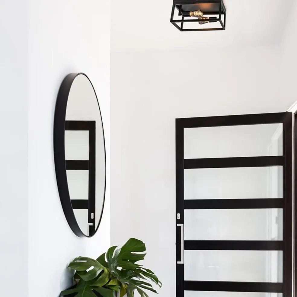 New Straluma Plafondlamp/wandlamp zwart open frame