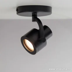 Clearance Straluma Plafondspot Alto 1l zwart gu10