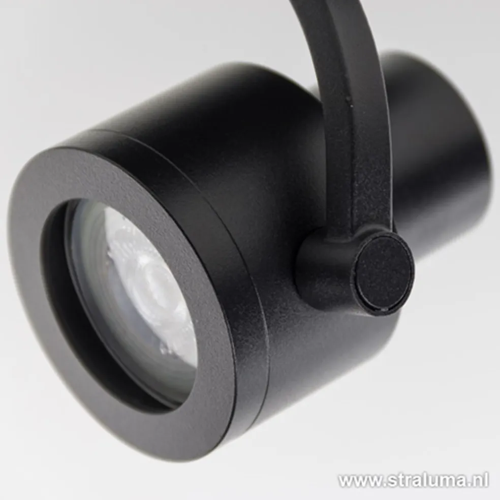 Clearance Straluma Plafondspot Alto 1l zwart gu10
