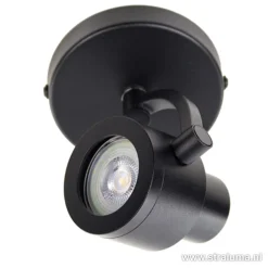 Clearance Straluma Plafondspot Alto 1l zwart gu10