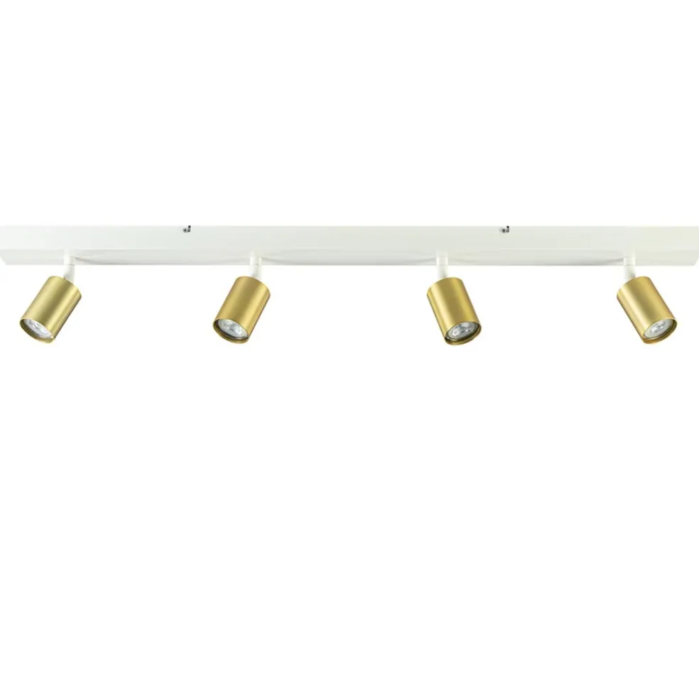 Sale Straluma Plafondspot Bounce 4L balk wit/matgoud