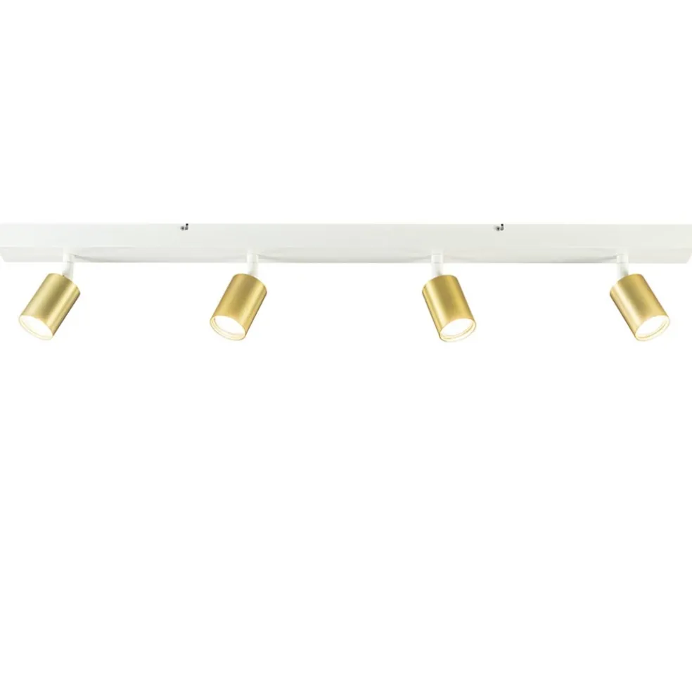 Sale Straluma Plafondspot Bounce 4L balk wit/matgoud
