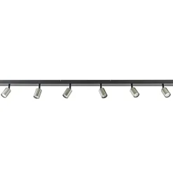 Cheap Straluma Plafondspot Bounce 6L balk zwart/rvs