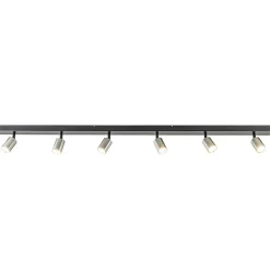 Cheap Straluma Plafondspot Bounce 6L balk zwart/rvs