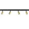 Discount Straluma Plafondspot Bounce 4l 100cm zwart/matgoud