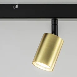 Discount Straluma Plafondspot Bounce 4l 100cm zwart/matgoud