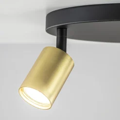 Fashion Straluma Plafondspot Bounce 3L rond zwart/goud