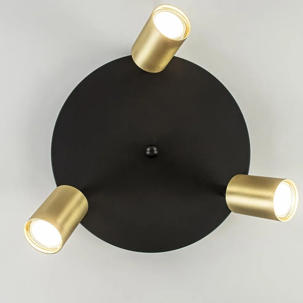 Fashion Straluma Plafondspot Bounce 3L rond zwart/goud
