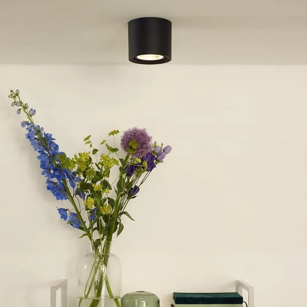 Sale Straluma Plafondspot cilinder zwart gu10-111 dim to warm