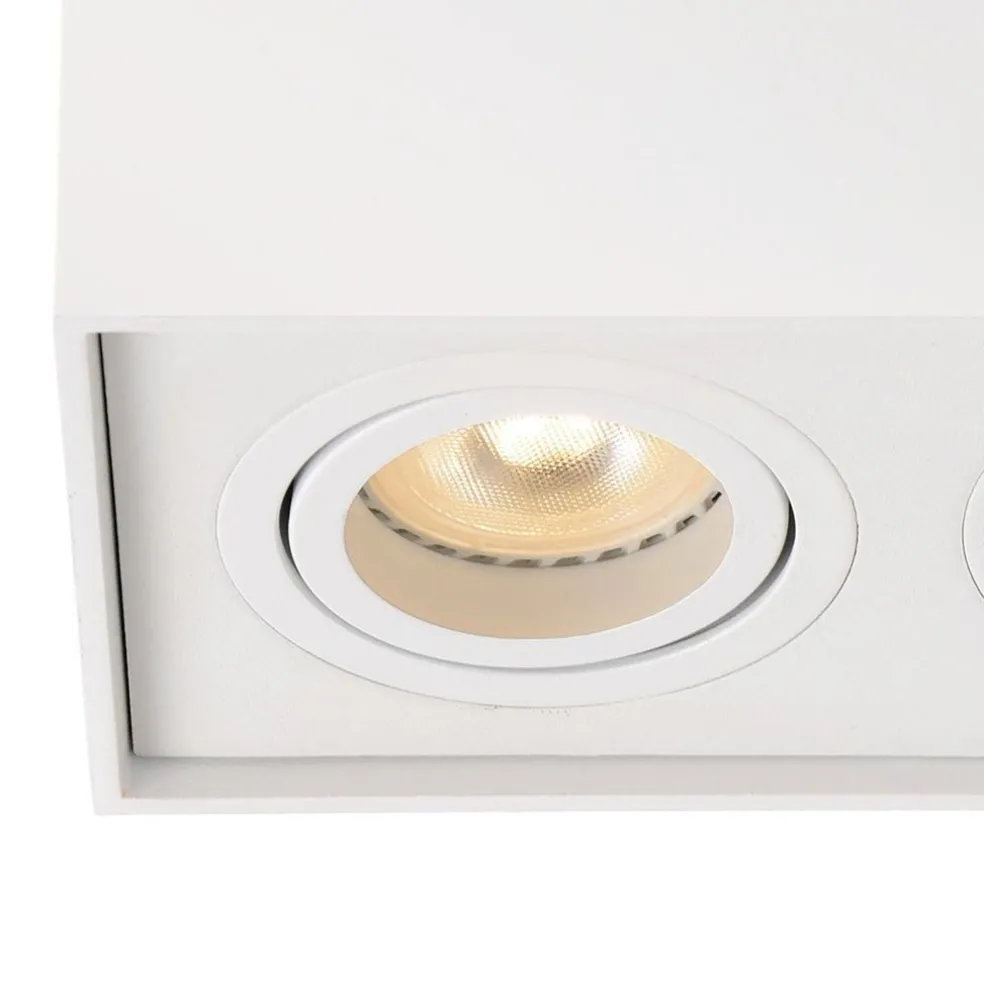 Flash Sale Straluma Plafondspot dubbel box wit gu10
