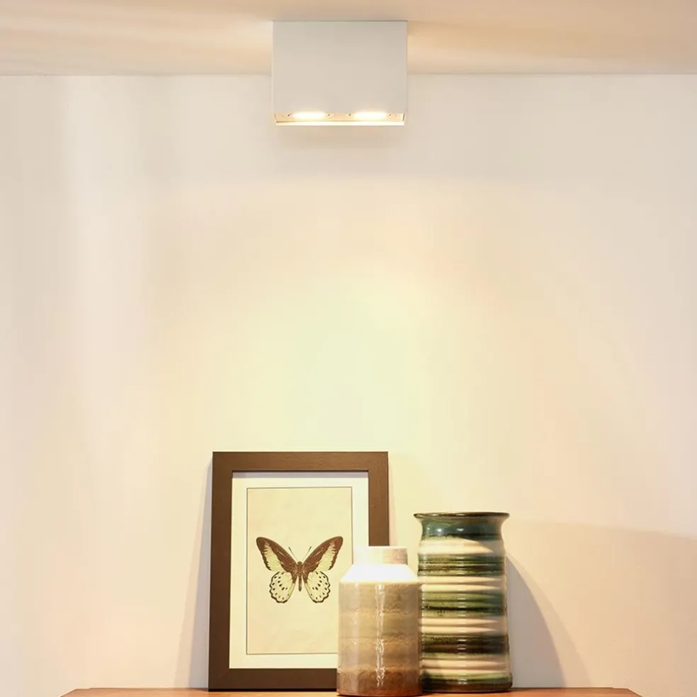 Flash Sale Straluma Plafondspot dubbel box wit gu10