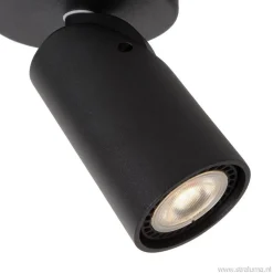 Shop Straluma Plafondspot enkel zwart incusief GU10 dim to warm