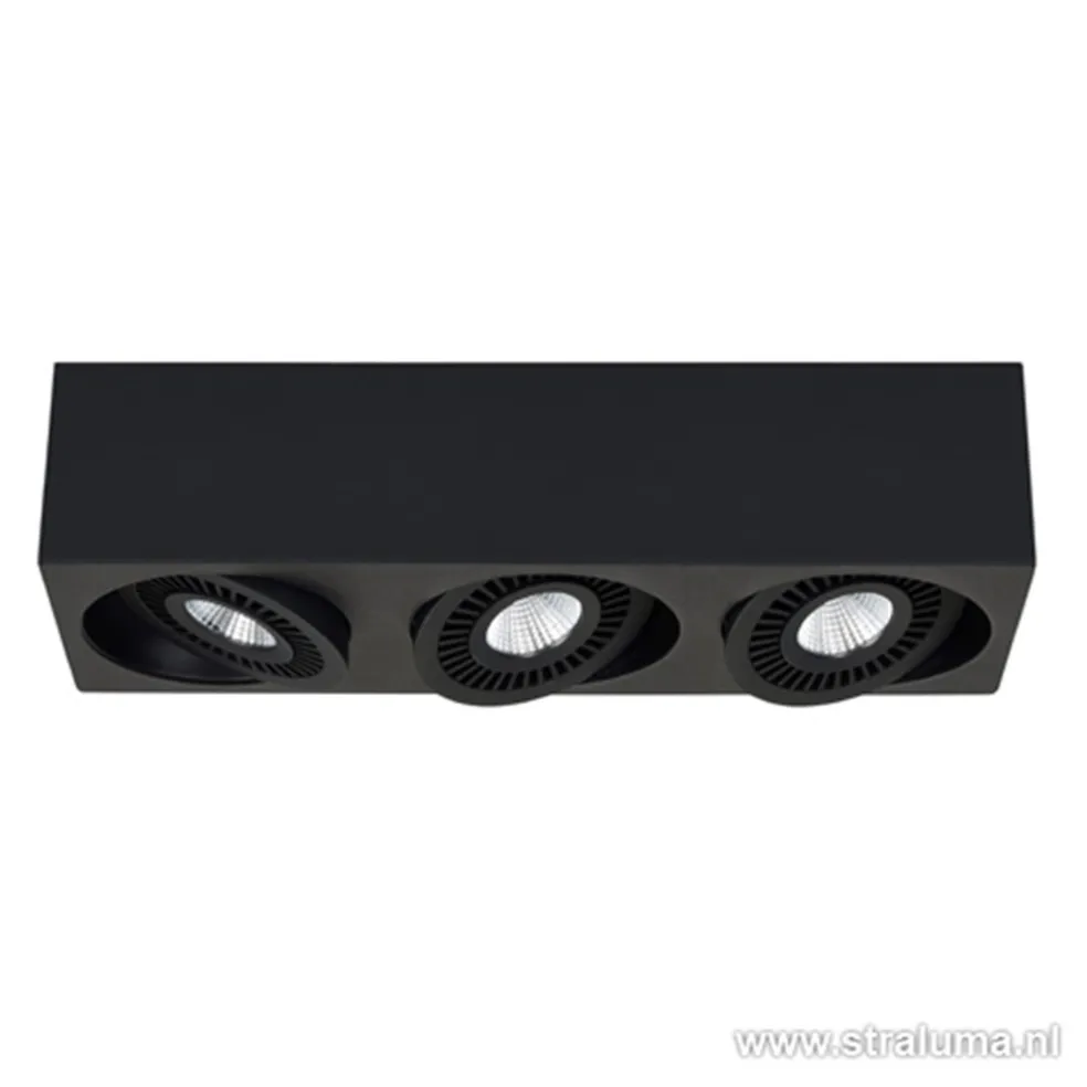 Cheap Straluma Plafondspot Eye 3L box zwart led 3000k