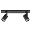 Outlet Straluma Plafondspot Halo 2L op balk zwart