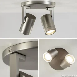 Sale Straluma Plafondspot Halo 2L rond rvs