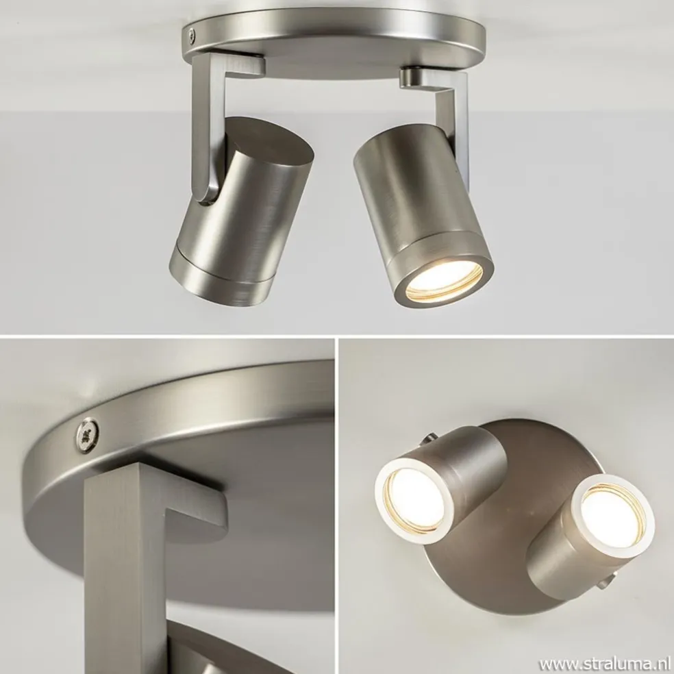 Sale Straluma Plafondspot Halo 2L rond rvs