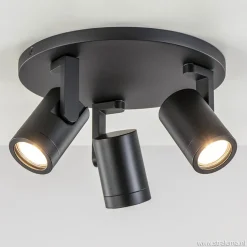 Discount Straluma Plafondspot Halo 3L rond zwart