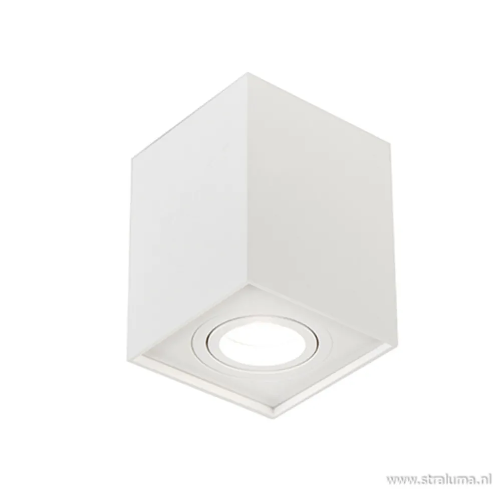 Clearance Straluma Plafondspot kubus wit verstelbaar gu10