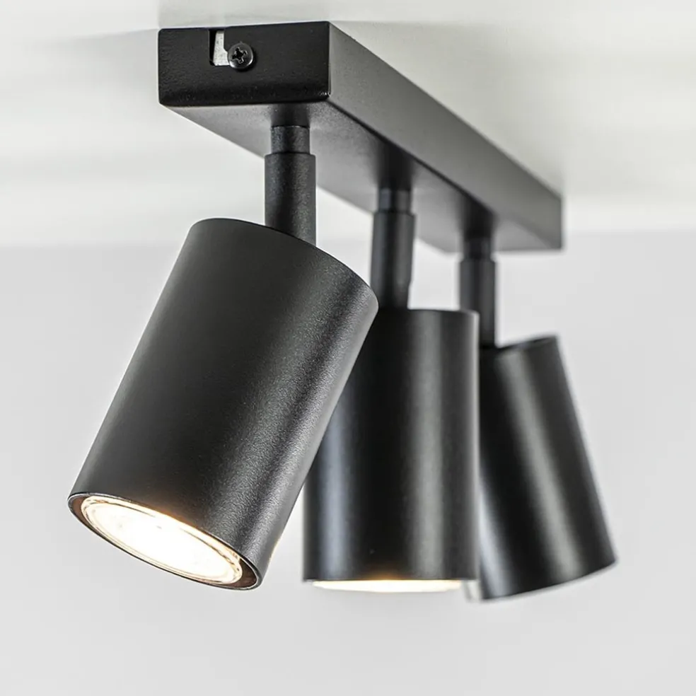 Sale Straluma Plafondspot 3l balk zwart gu10