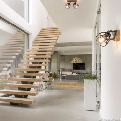 Best Sale Straluma Plafondspot 2-L korf zwart/hout industr.