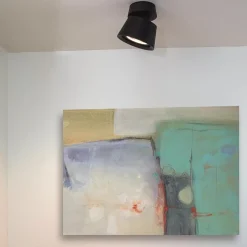 Sale Straluma Plafondspot 1l zwart gu10-111