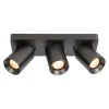 Outlet Straluma Plafondspot 3-lichts balk gunmetal gu10
