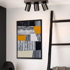Outlet Straluma Plafondspot 3-lichts balk gunmetal gu10