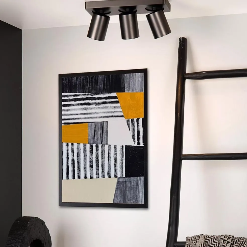Outlet Straluma Plafondspot 3-lichts balk gunmetal gu10